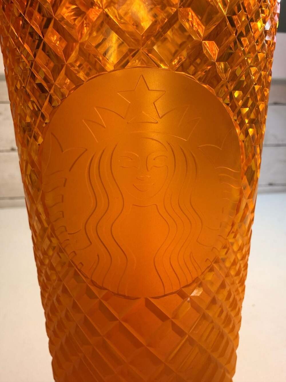 Starbucks 2022 Summer Mango‎ Ombre Jeweled Venti Tumbler 24oz